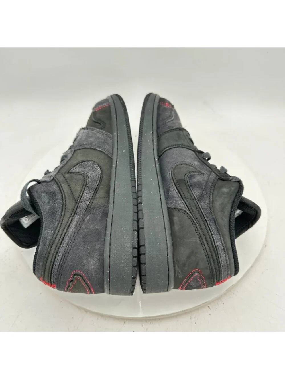 Nike Air Jordan 1 Low Youth Size 6.5Y Women 8 FQ7757-001 Dark Smoke Grey Shoes